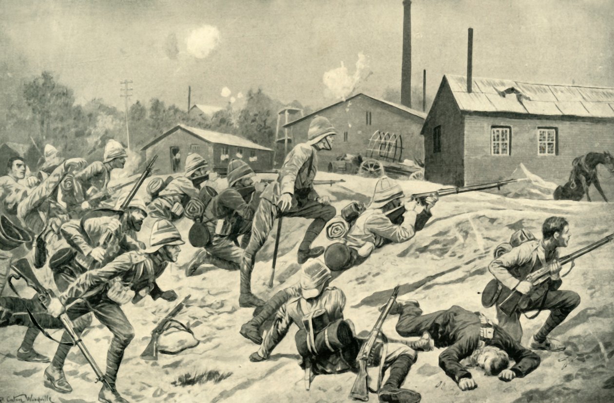 The Capture of Johannesburg: The Guards Attack at Germiston, 1901. od Unbekannt