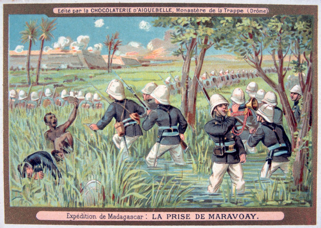 The Capture of Marovoay, Madagaskar, 1895 od Unbekannt