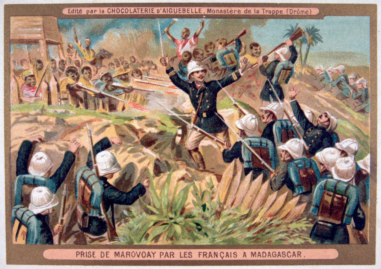 Dobytí Marovoay Francouzi, Madagaskar, 19.-20. století od Unbekannt