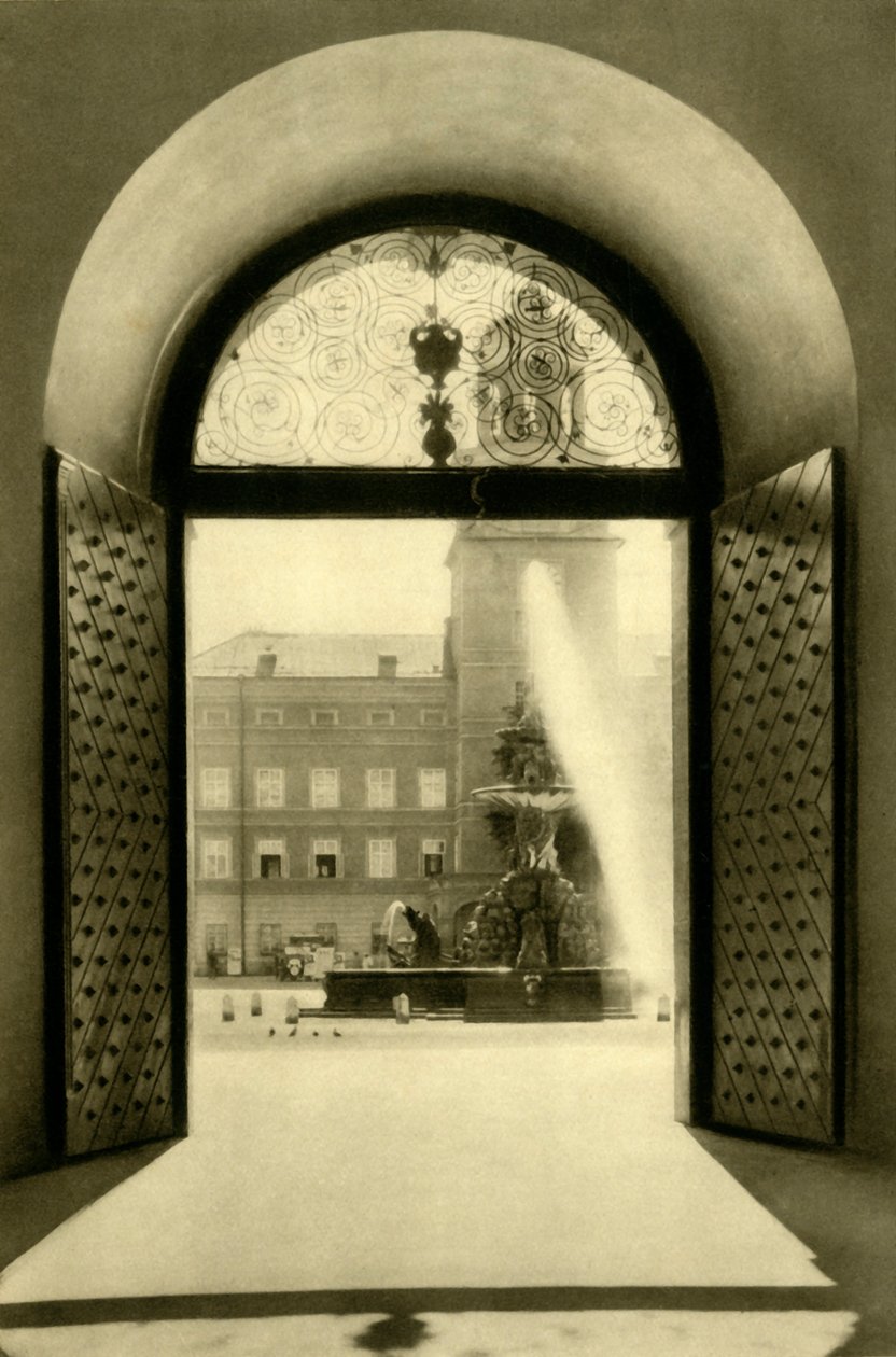 Zvonkohra a rezidenční fontána, Salzburg, Rakousko, c1935. od Unbekannt