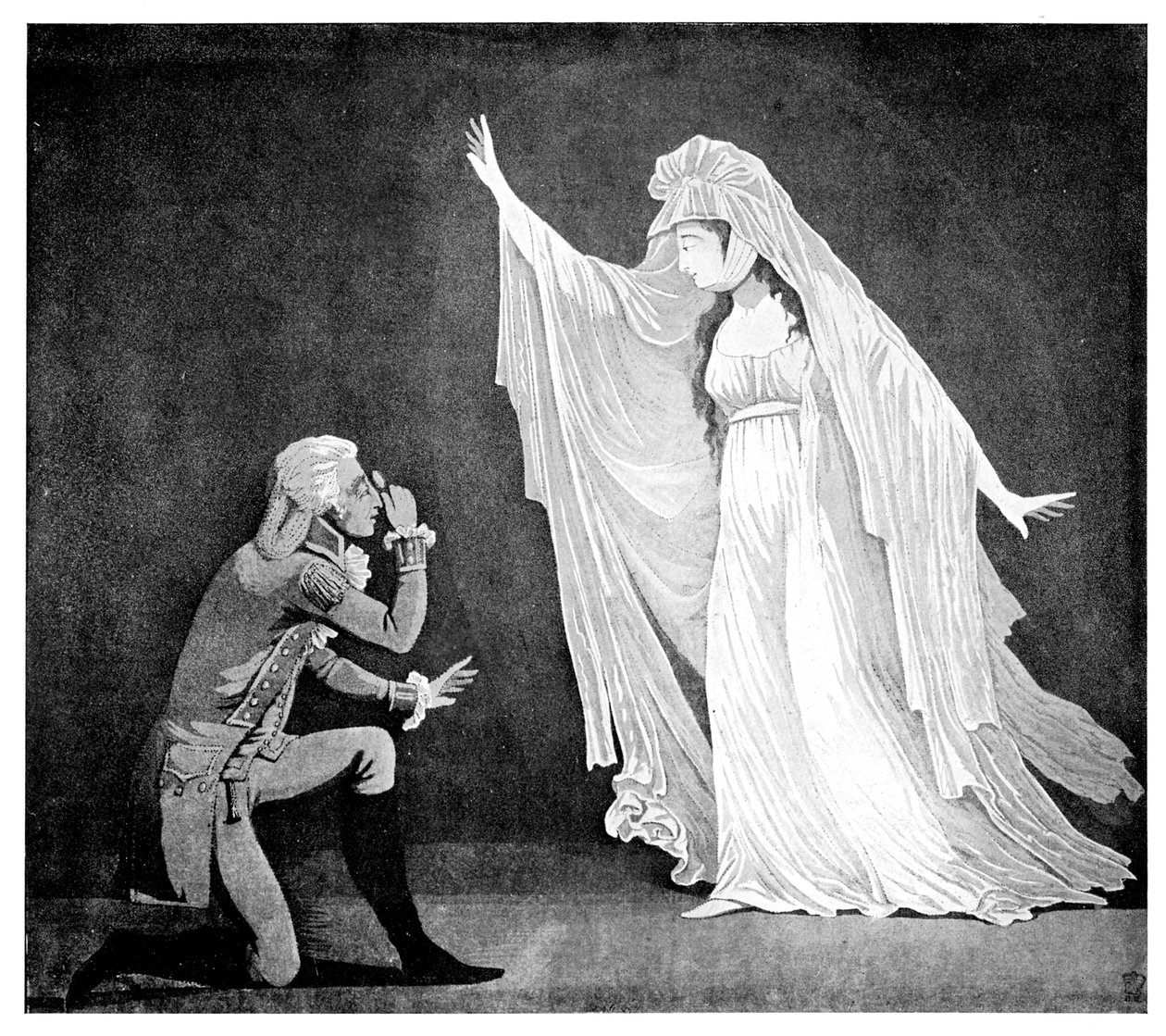 The Castle Spectre a její nejvěrnější obdivovatel, 1793 od Unbekannt