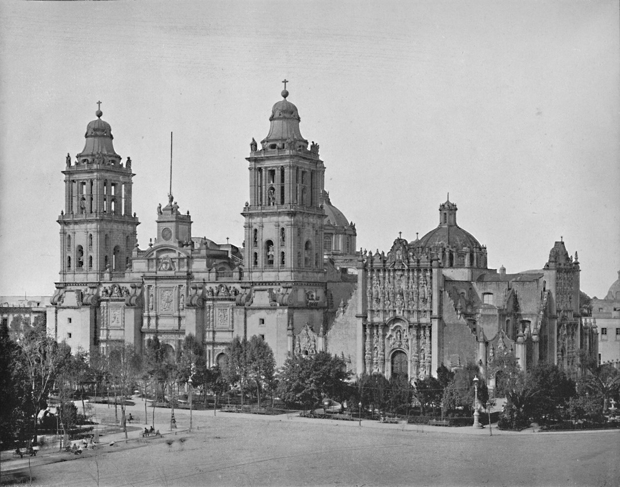 Katedrála, město Mexiko, c1897. od Unbekannt