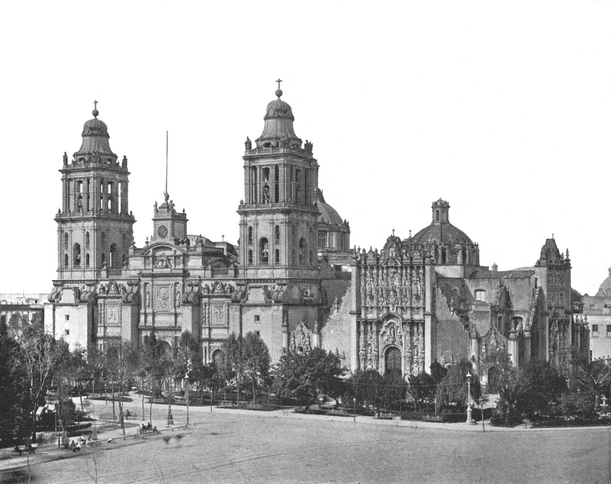 Katedrála, Mexico City, Mexiko, c1900. od Unbekannt