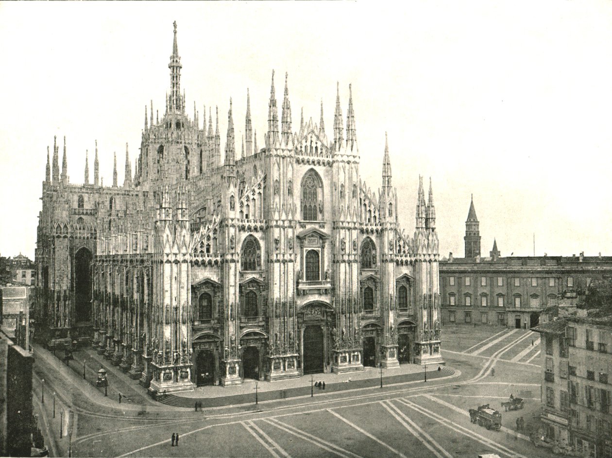 Katedrála, Milán, Itálie, 1895. od Unbekannt