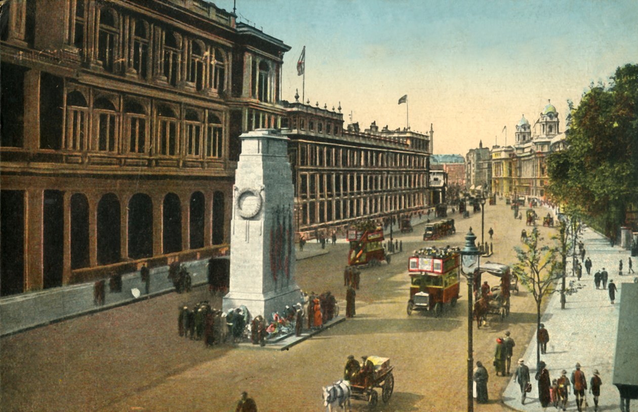 Cenotaph, Whitehall, Londýn, c1920. od Unbekannt