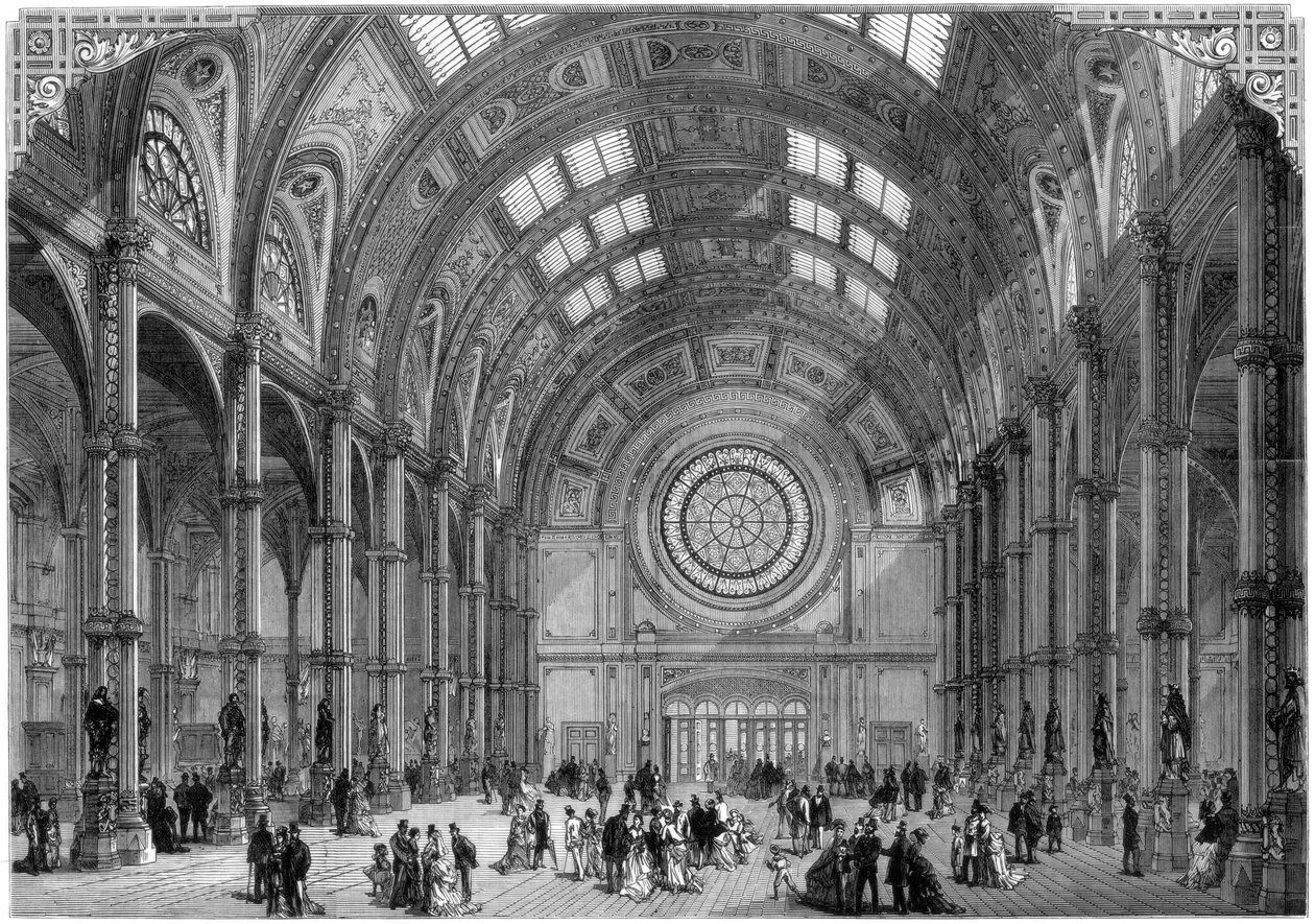 Central Hall, Alexandra Palace, Londýn, 1875 od Unbekannt