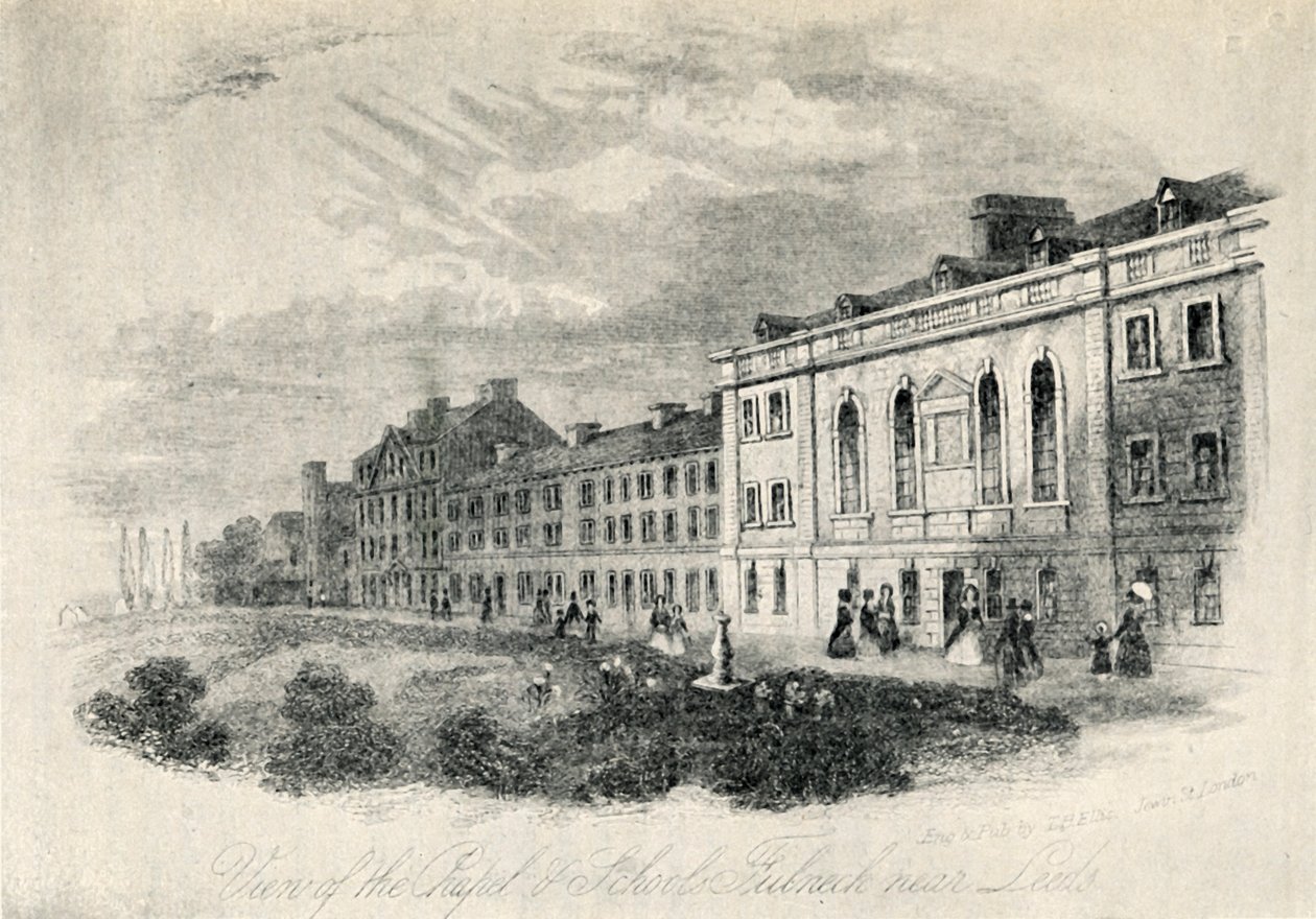 Kaple a školy, Fulneck u Leedsu, 19. století, 1947. od Unbekannt
