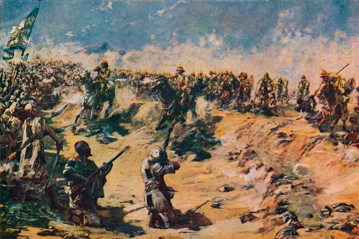 The Charge of the 21st Lancers at Omdurman, 1898 1906 od Unbekannt