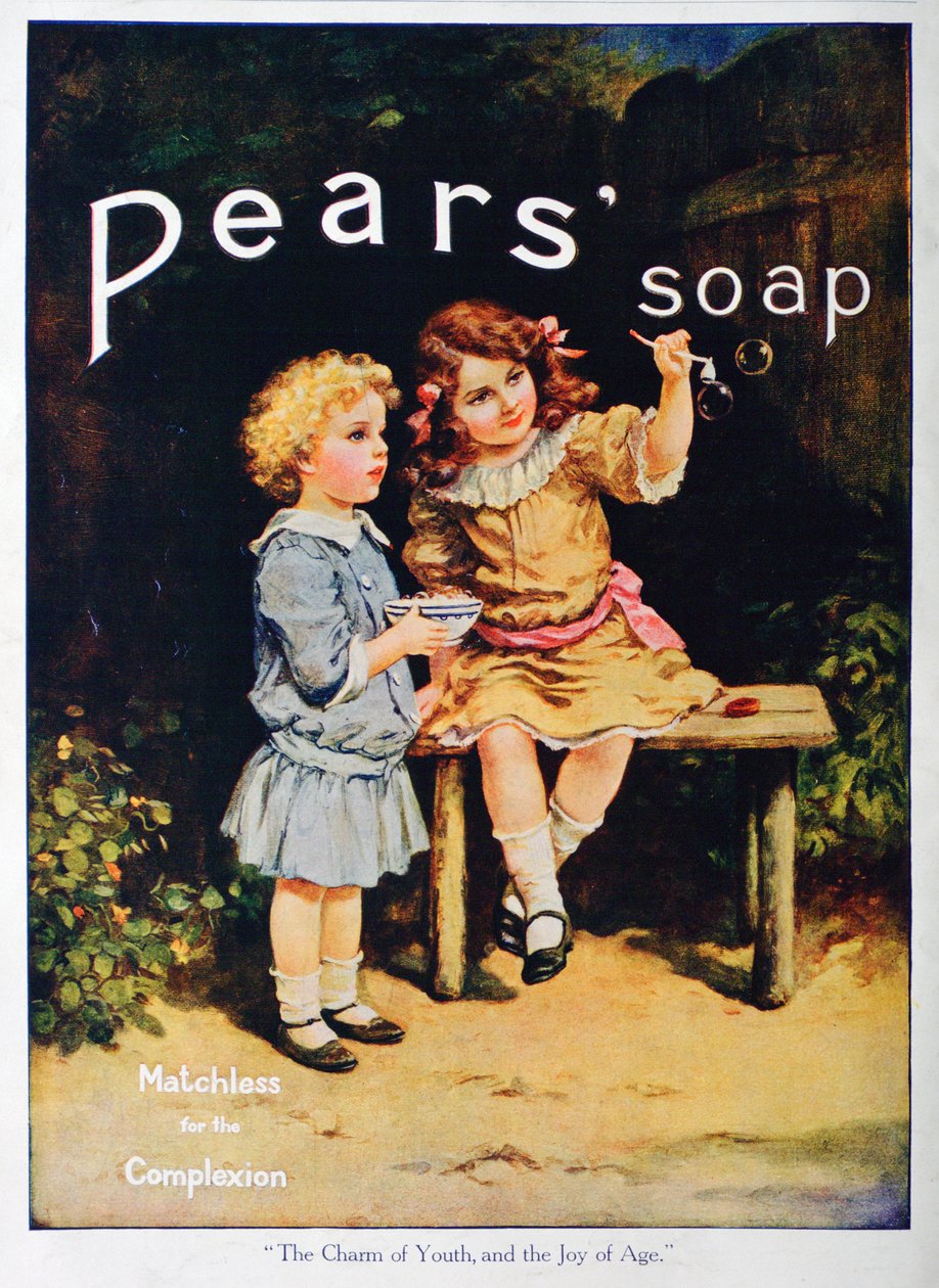 Kouzlo mládí a radost věku, reklama na mýdlo Pears, 1916 od Unbekannt