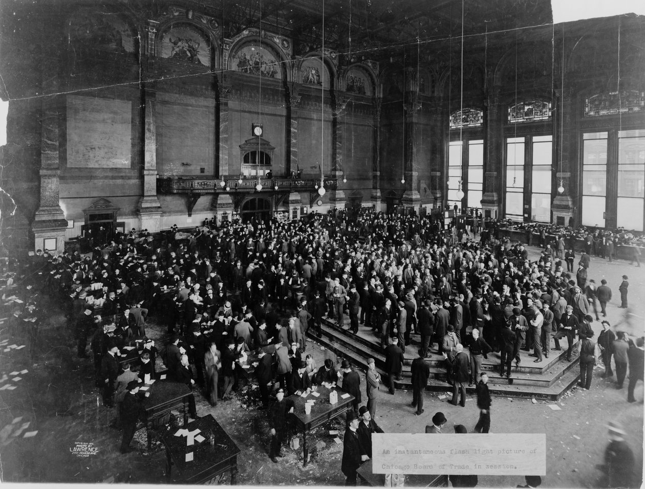 Zasedání Chicago Board of Trade, c. 1900 od Unbekannt