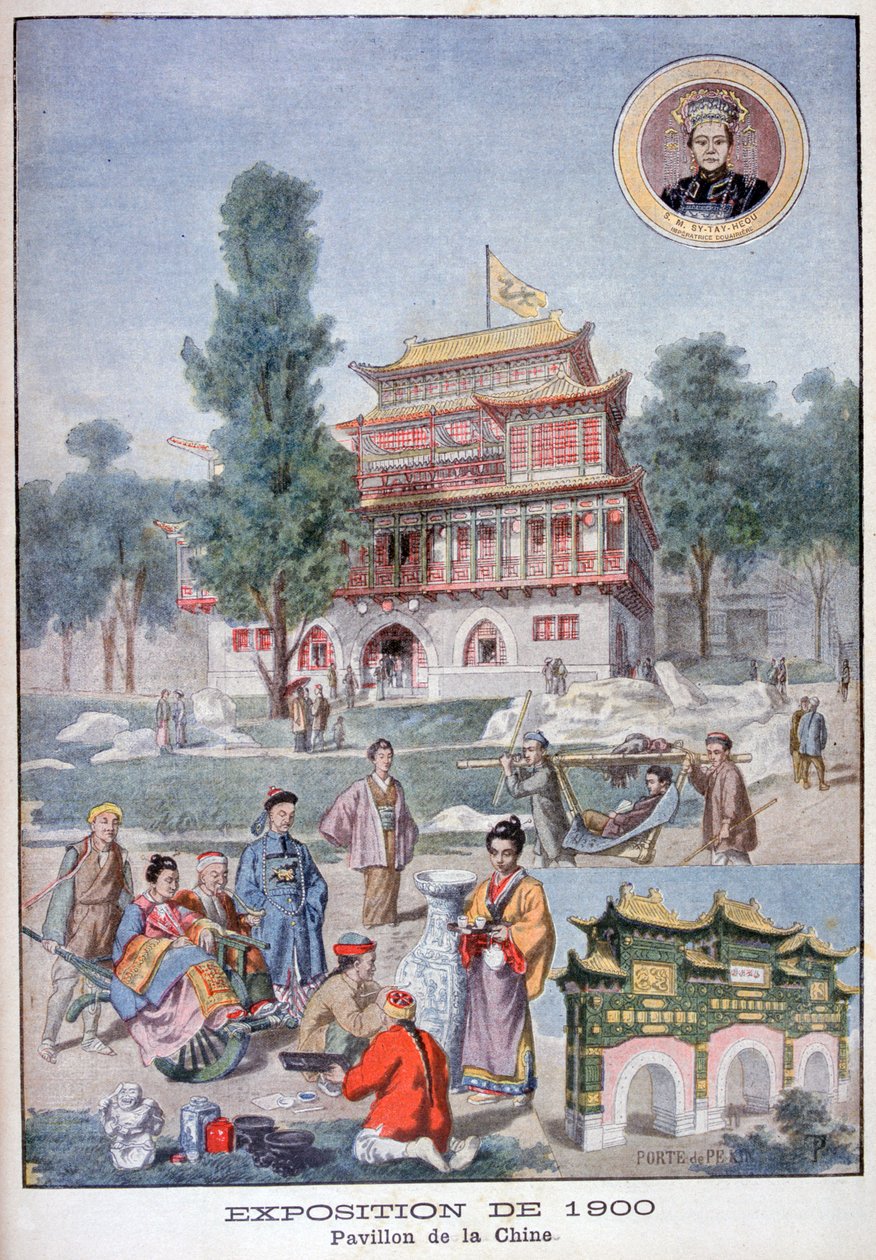 Čínský pavilon na Světové výstavě v roce 1900, Paříž, 1900 od Unbekannt