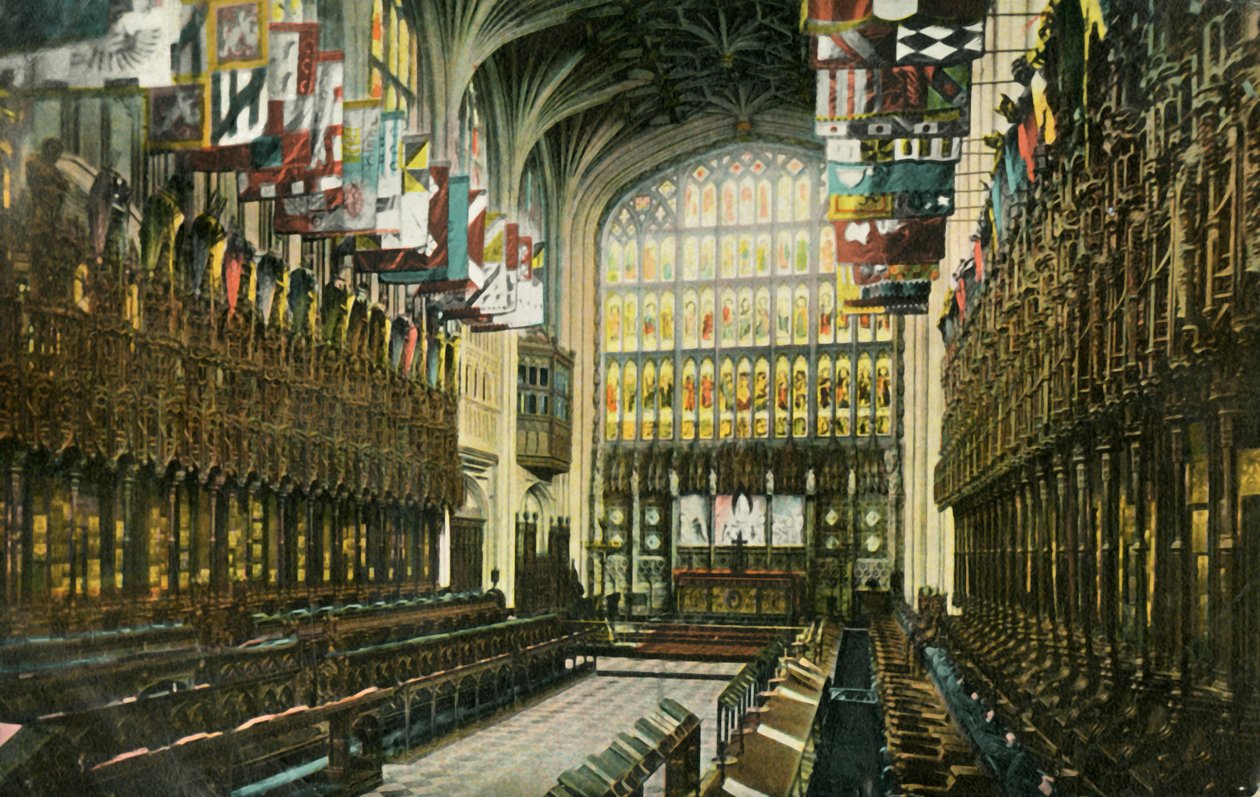 Sbor v kapli svatého Jiří, hrad Windsor, 1904. od Unbekannt