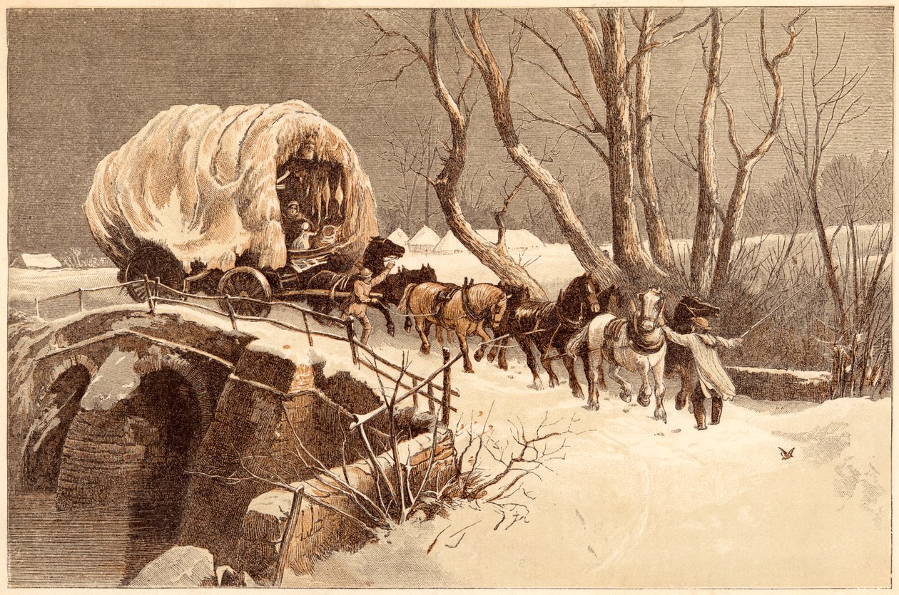 Vánoční vůz, 1866 od Unbekannt