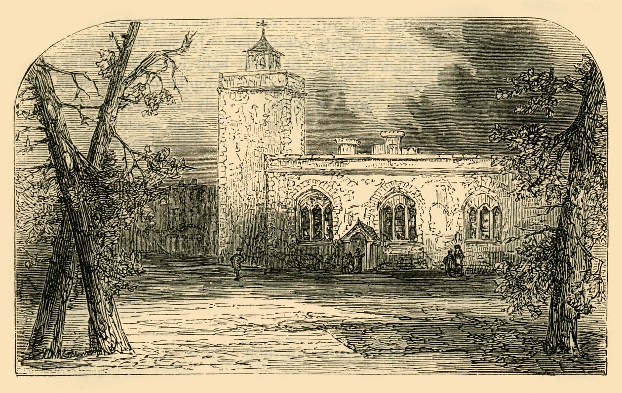 Kostel svatého Petra na Tower Green, c1872. od Unbekannt