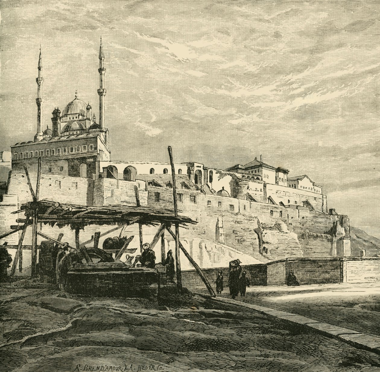 Citadela v Káhiře postavená Saladinem, 1890. od Unbekannt