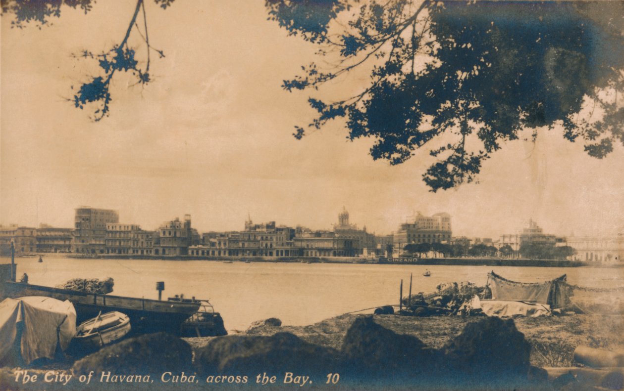 Město Havana, Kuba, přes záliv, c1930 od Unbekannt