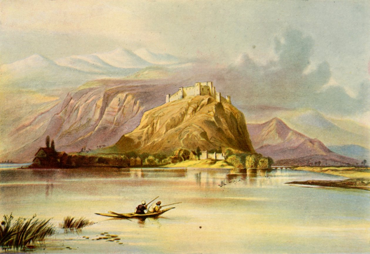 Město Šrínagar Kašmír a pevnost Hurri Purbut, 40. léta 19. století, 1901. od Unbekannt