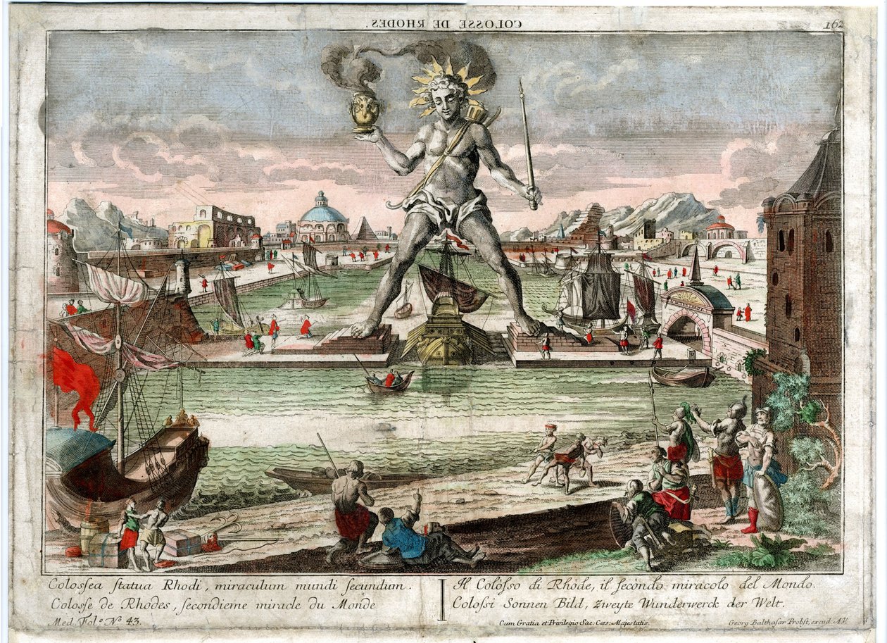 Rhodský kolos, 1760 od Unbekannt