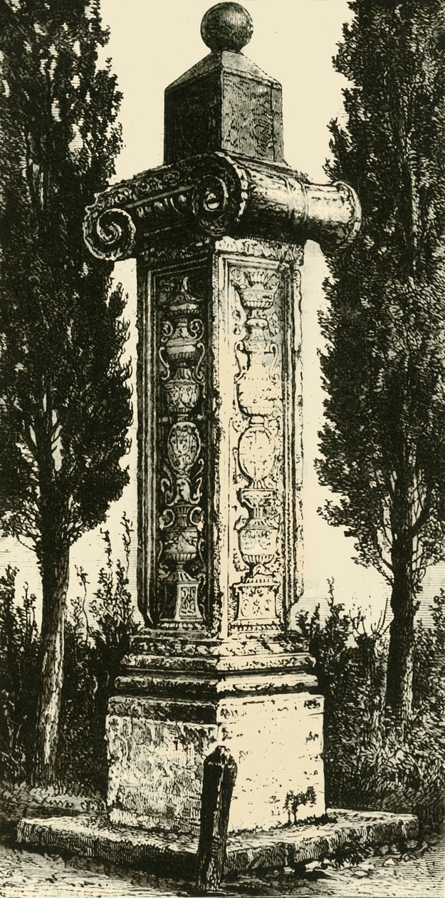 Sloup Francouzů, Ravenna, postavený na památku Gastona De Foix, 1890. od Unbekannt