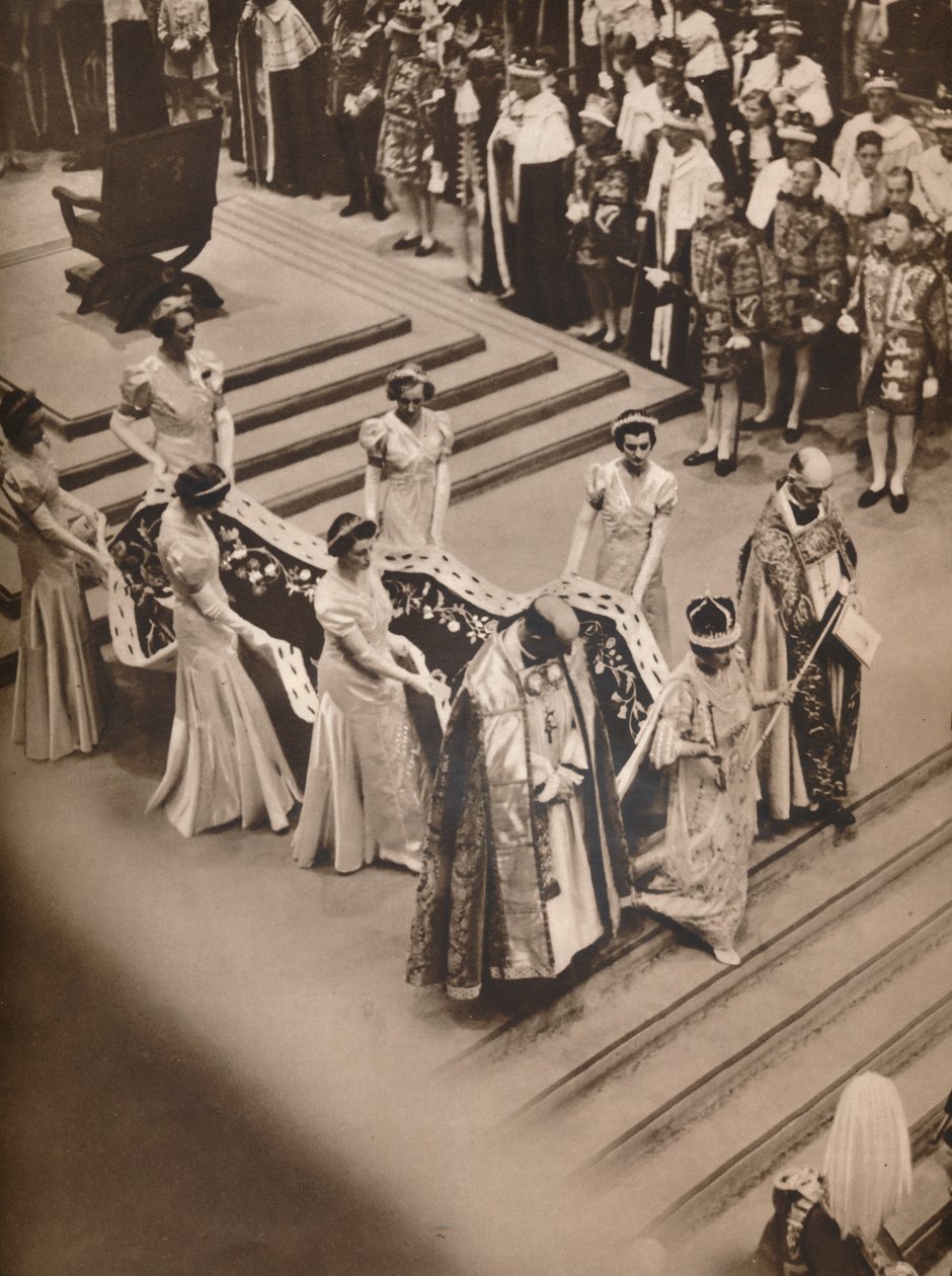 Korunovační obřad v opatství: The Queens Procession, 1937 od Unbekannt