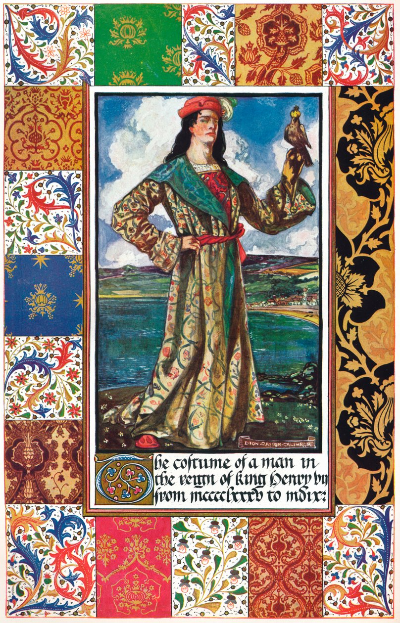 Kostým muže za vlády krále Jindřicha VII., 15. století, 1904 od Unbekannt