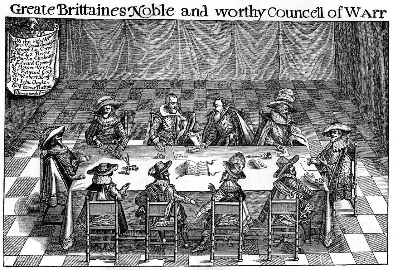 Válečná rada, 1623-1624, 1893 od Unbekannt