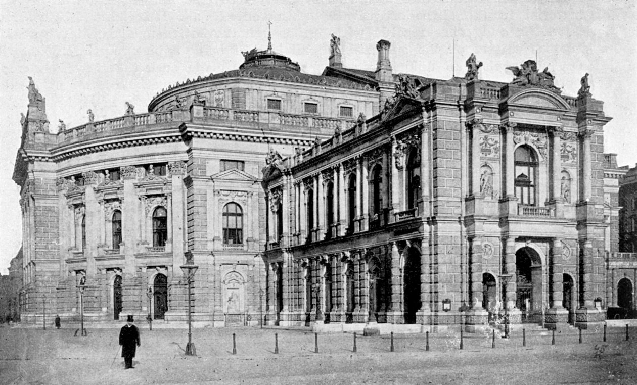 Dvorní divadlo, Vídeň, Rakousko, 1899 od Unbekannt