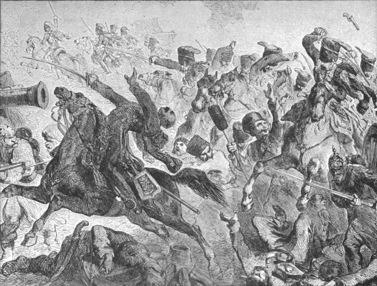 Krymská válka, 1854-56: Bitva u Balaclavy: Poplatek lehké brigády, 1854, 1901. od Unbekannt