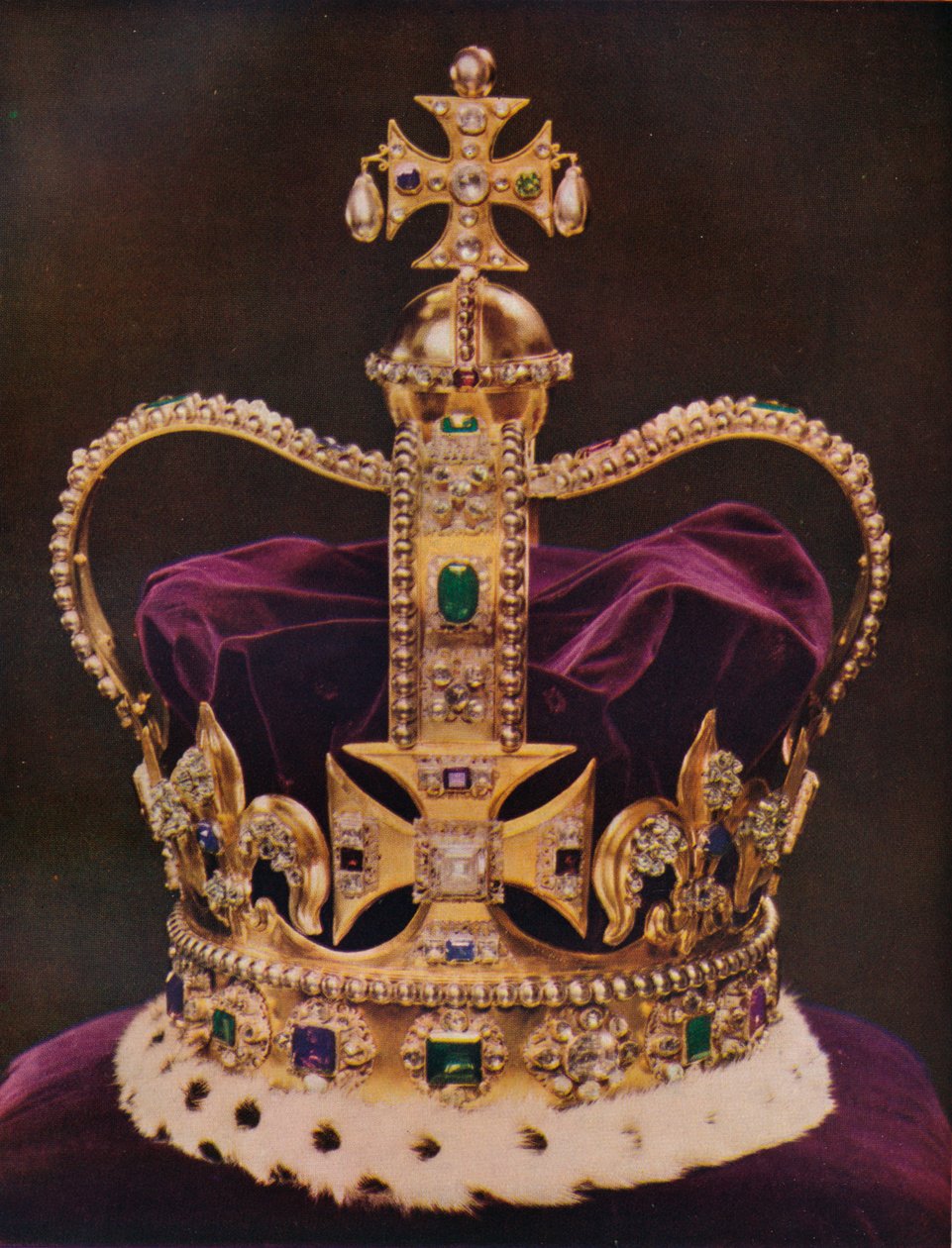 Koruna Anglie, St Edwards Crown, c1937 od Unbekannt