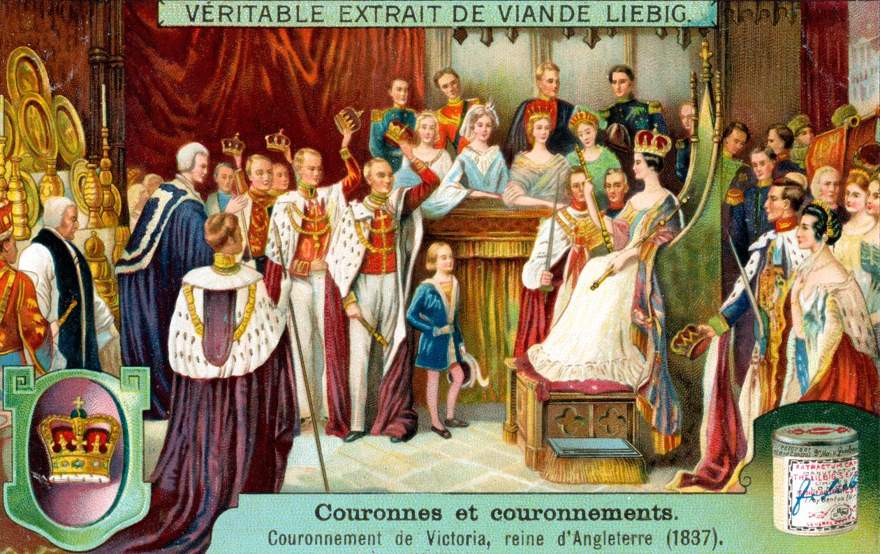 Korunování Viktorie, anglické královny v roce 1837, c1900 od Unbekannt