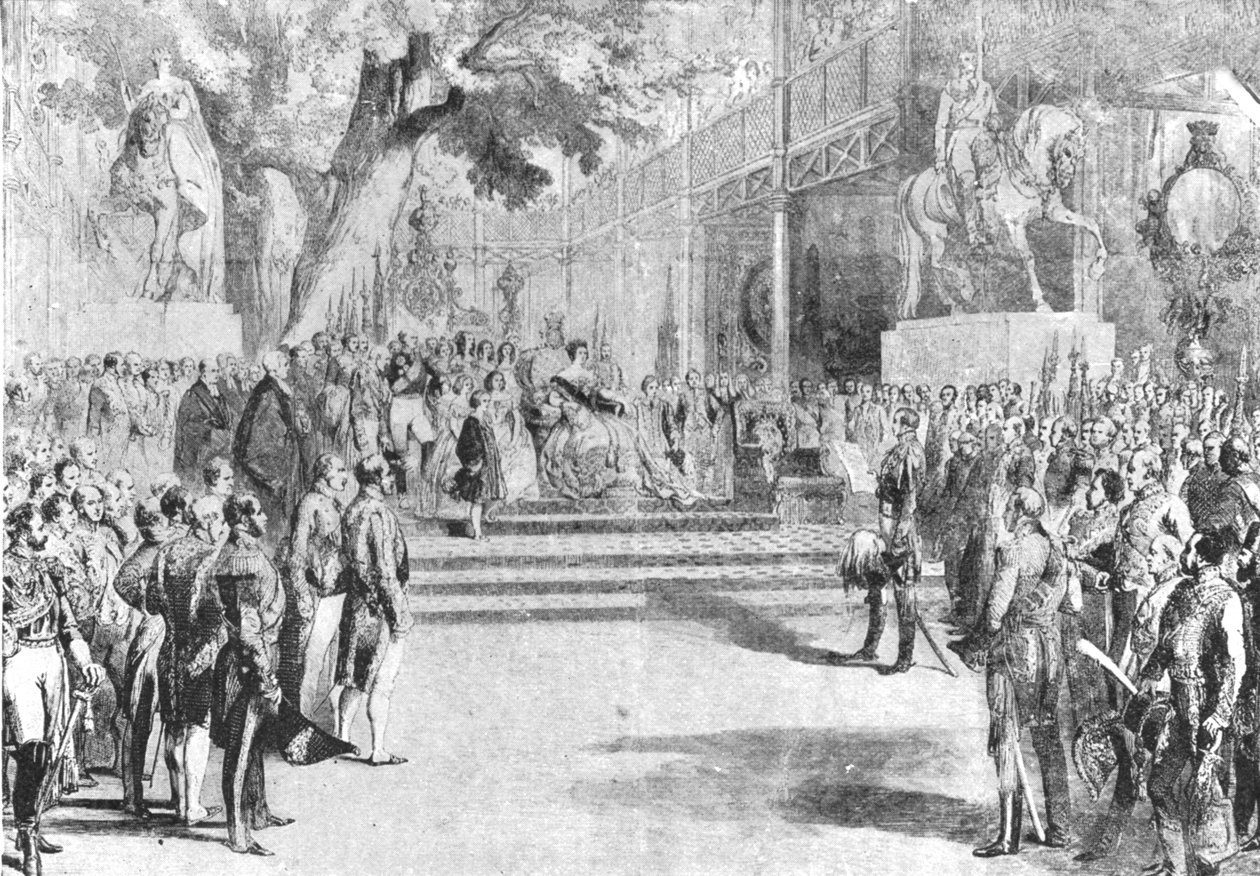 The Crystal Palace, Hyde Park, 1851: Otevřen královnou Viktorií, 1. května 1901. od Unbekannt