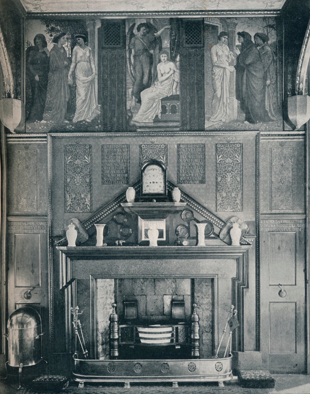 The Cupid and Psyche Frieze at No. I Palace Green North Wall, c1898 od Unbekannt