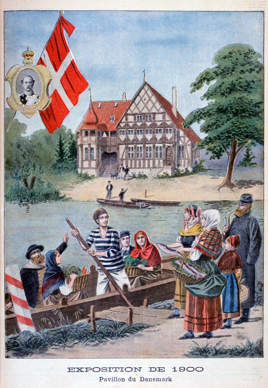 Dánský pavilon na Světové výstavě v roce 1900, Paříž, 1900 od Unbekannt