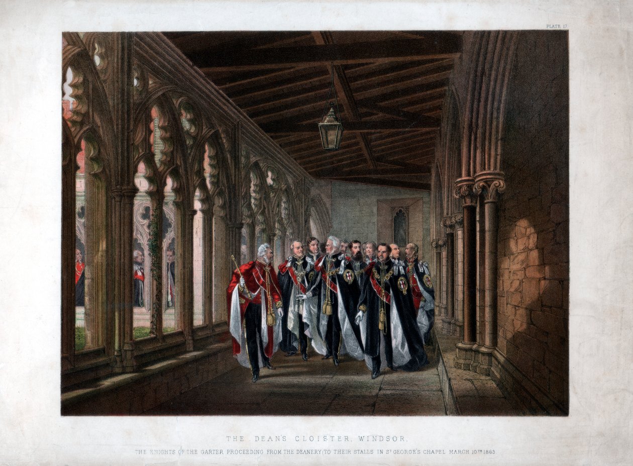 The Deans Cloister, Windsor, 10. března 1863 od Unbekannt