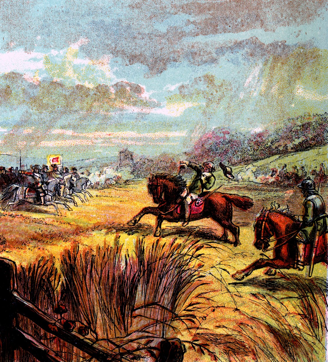 Smrt Johna Hampdena, 1643, c1850 od Unbekannt