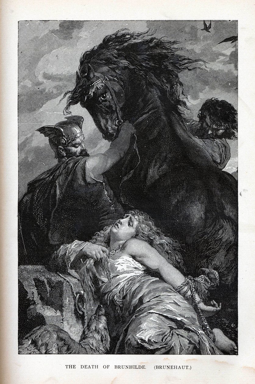 Smrt Brunhildy, Brunehaut, 1882 od Unbekannt