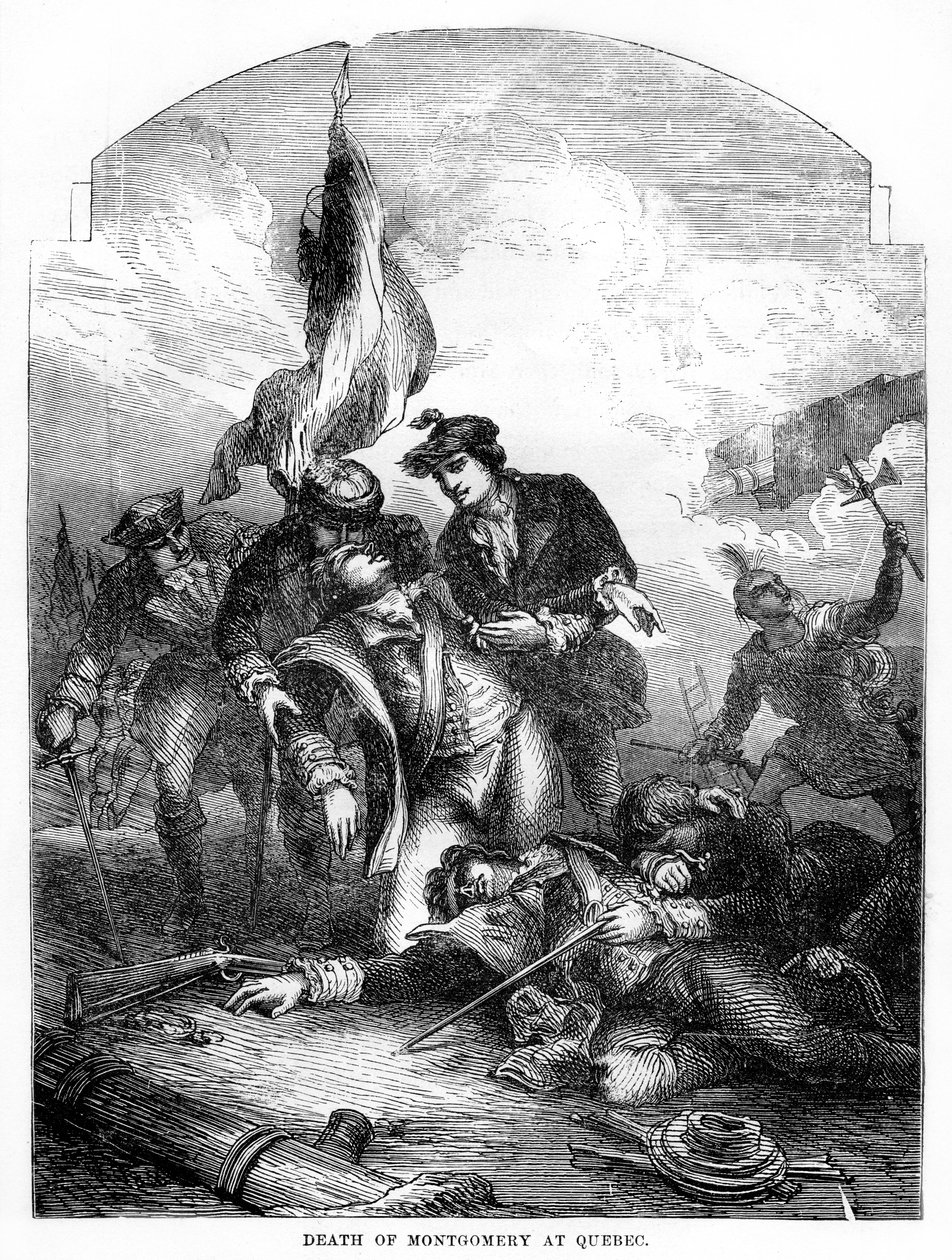 Smrt generála Richarda Montgomeryho v Quebecu, 1775, 1872 od Unbekannt