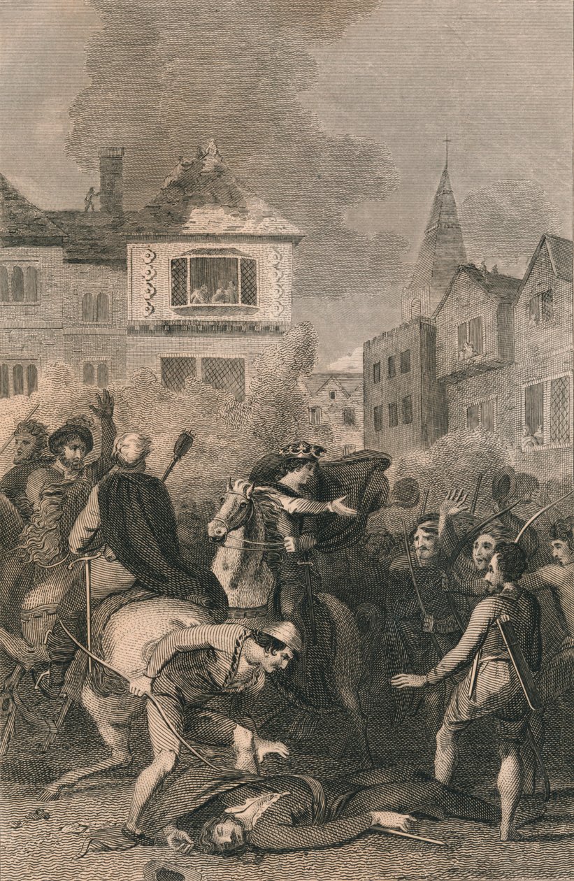 Smrt Wata Tylera, 1381, 19. století od Unbekannt