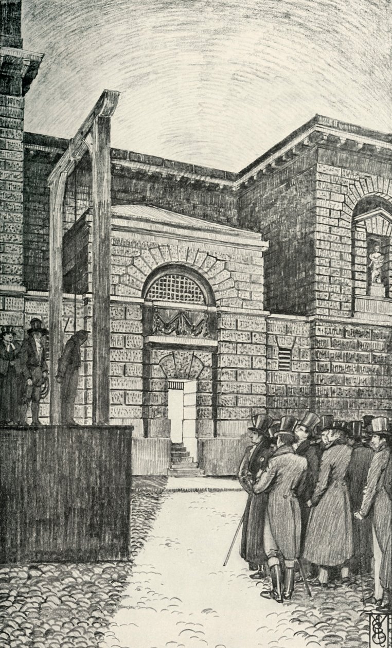 The Debtors Door, Newgate Prison, Londýn, v roce 1821, 1938 od Unbekannt