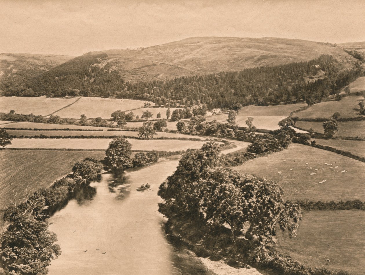 Údolí Dee, z Glendowers Mound, 1902 od Unbekannt