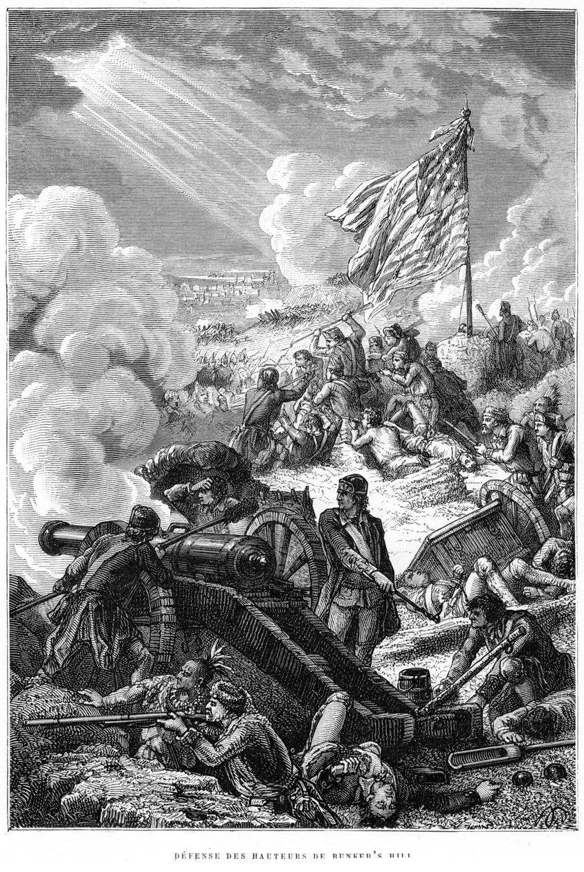 Obrana Bunker Hill, 1775 od Unbekannt
