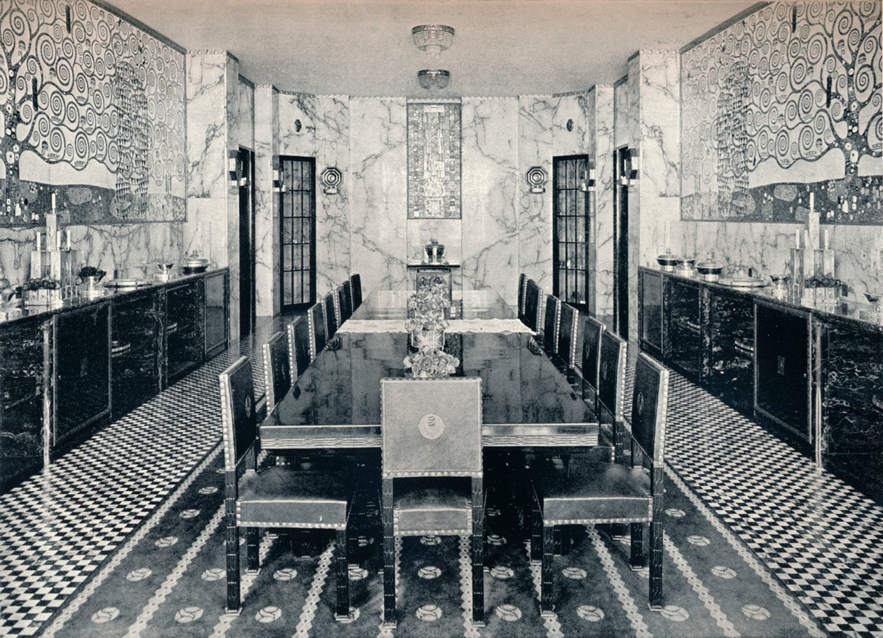 Jídelna paláce Stoclet, Brusel, Belgie, c1914 od Unbekannt