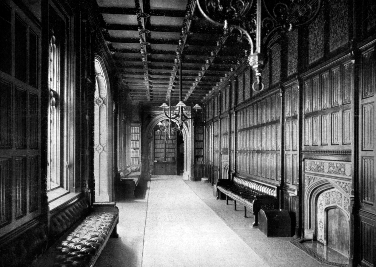 The Division Lobby, Dolní sněmovna, Westminster, Londýn, 1926 od Unbekannt