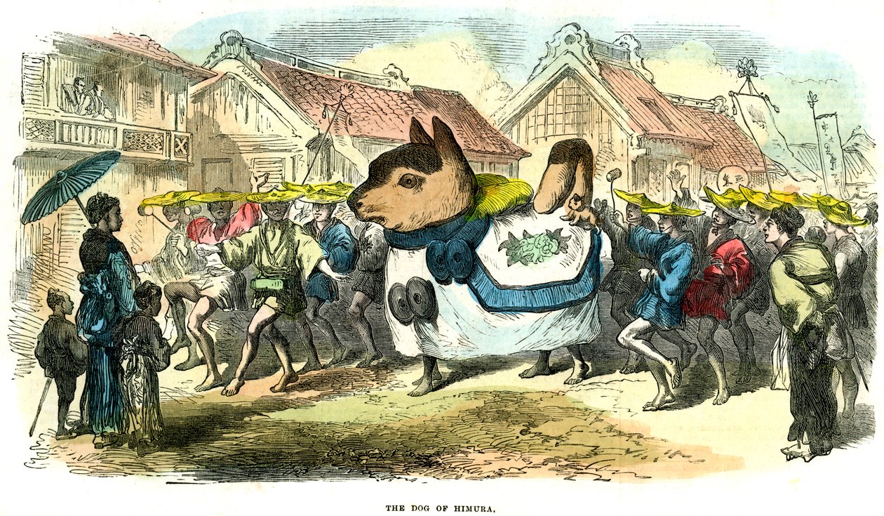The Dog of Himura, Japonsko, 1872 od Unbekannt