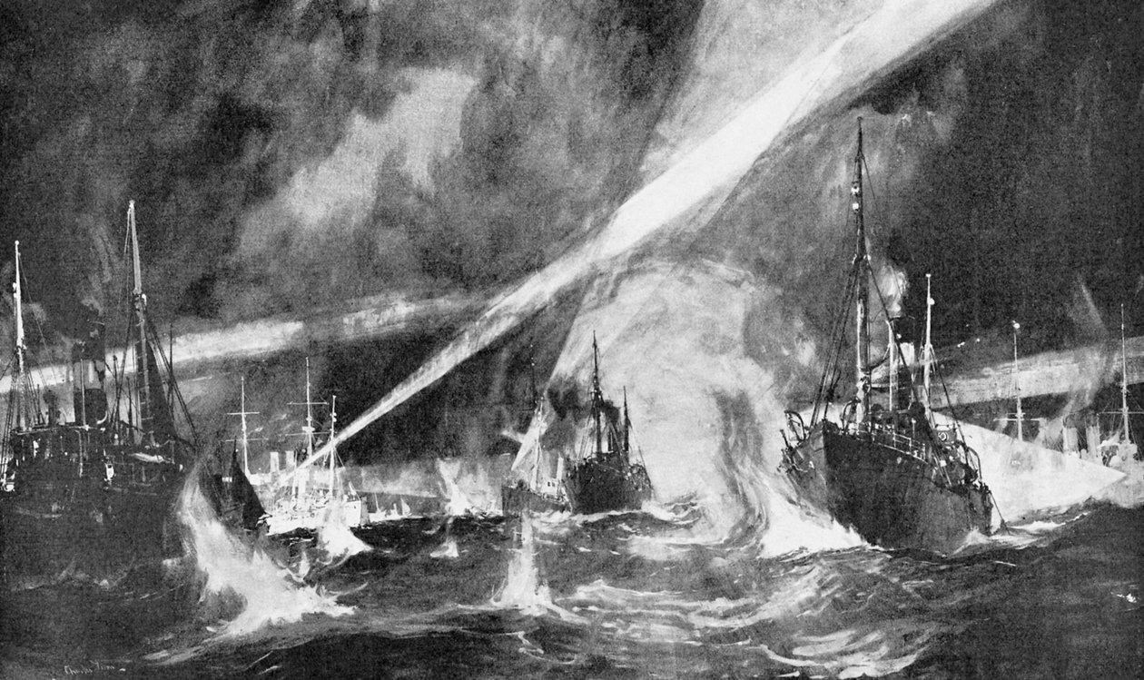 Incident Dogger Bank, rusko-japonská válka, 1904-5 od Unbekannt