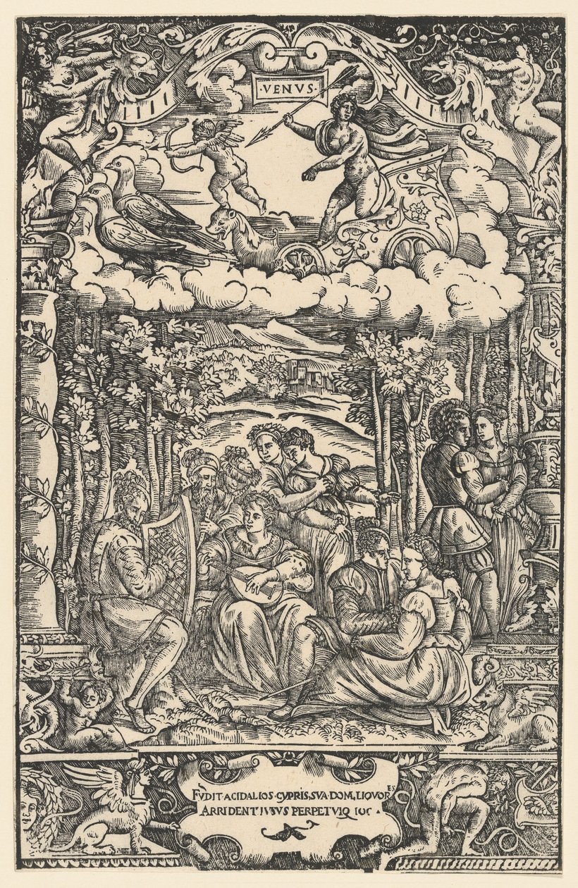 Dominion Venuše, ze „Sedmi planet“, 1533. od Unbekannt