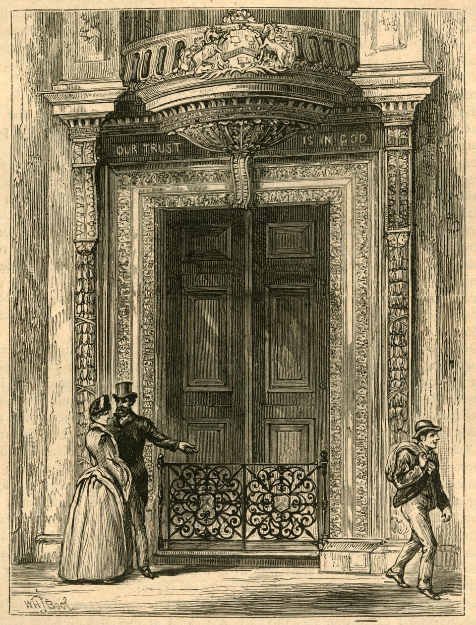 The Door of Saddlers Hall, 1897. od Unbekannt