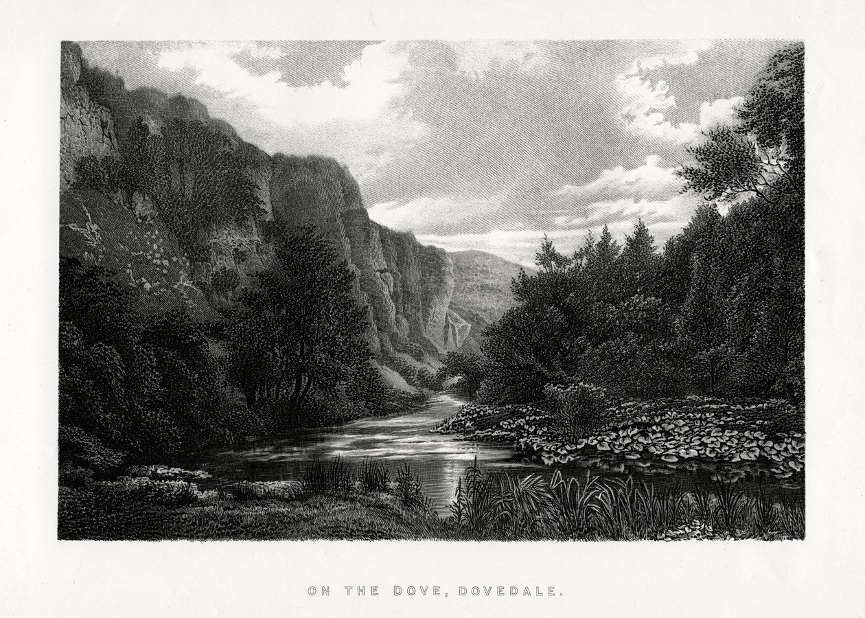 Dove, Dovedale, Derbyshire, 1896 od Unbekannt