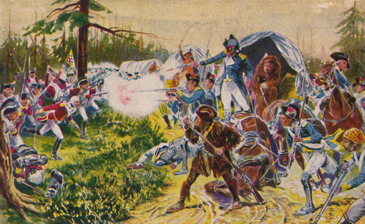 Lehká pěchota vévody z Cornwalls...v Brandywine, 1777, 1939 od Unbekannt