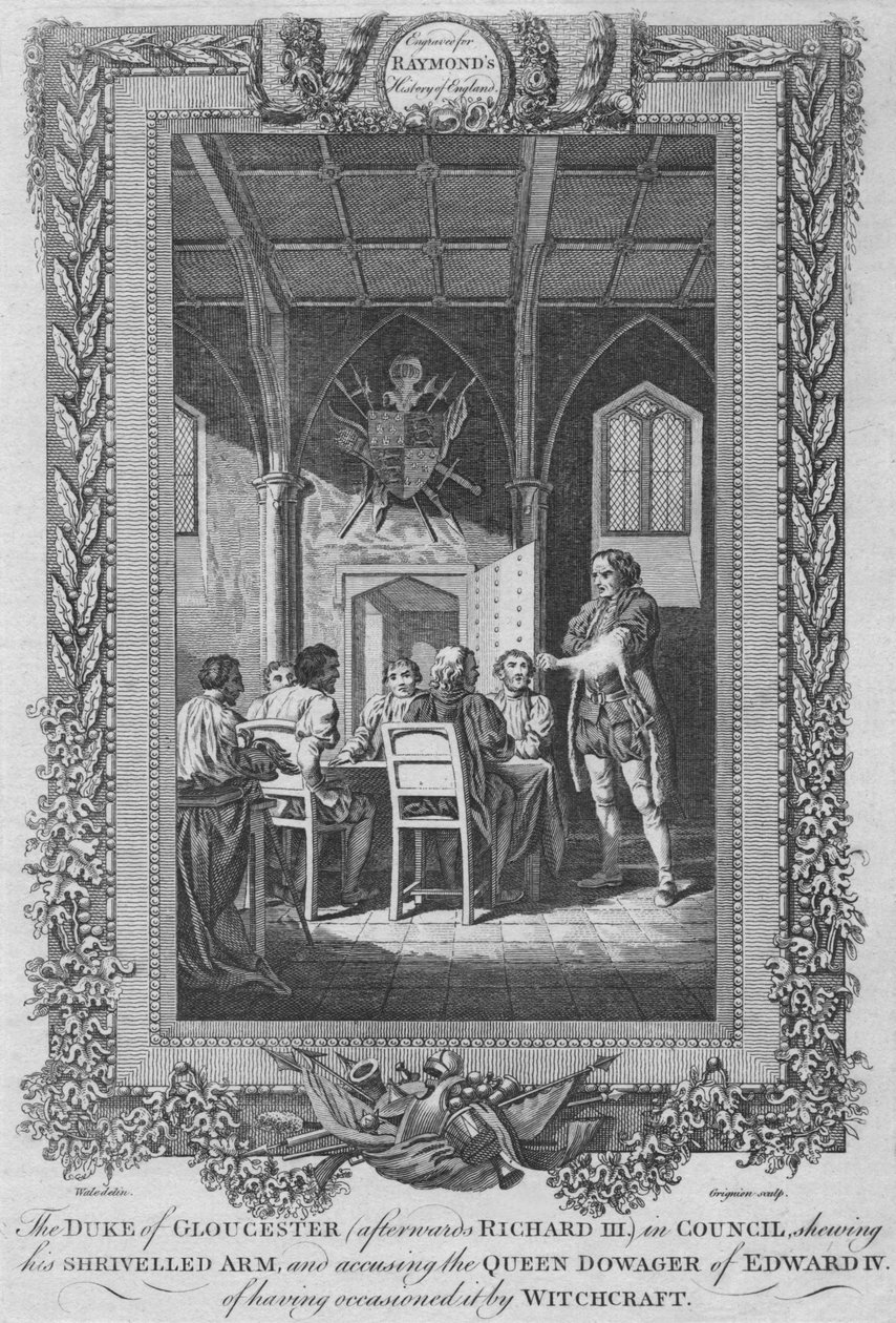 Vévoda z Gloucesteru poté Richard III v Radě, c1787 od Unbekannt